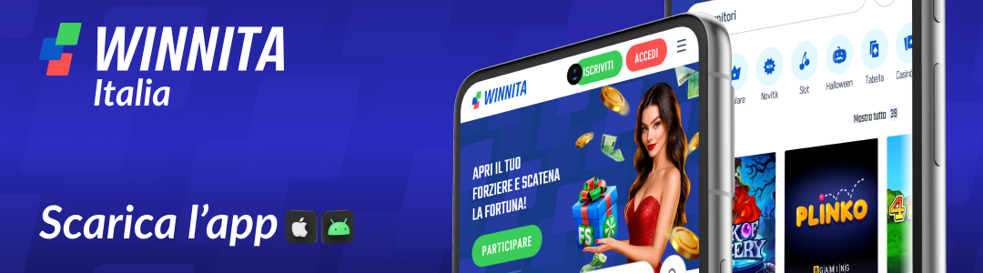 Applicazione mobile Winnita Italia per iOS e Android